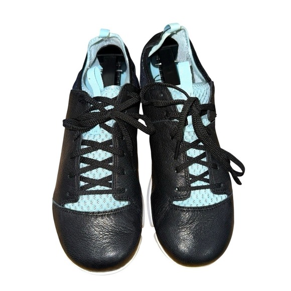 Clarks Shoes - Clarks Trigenic Active Womens 8.5M Pre-Owned ‎ Sneakers Black Leather 26117721